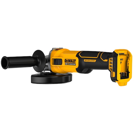 DEWALT cordless tool, DCG407NT and DCG407N-XJ, photography category, yellow and black design.