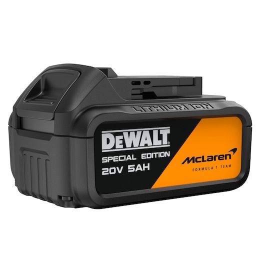 Greyscale render of  bare unit DEWALT x McLaren F1 Team 18V XR Special Edition Hammer Drill Driver