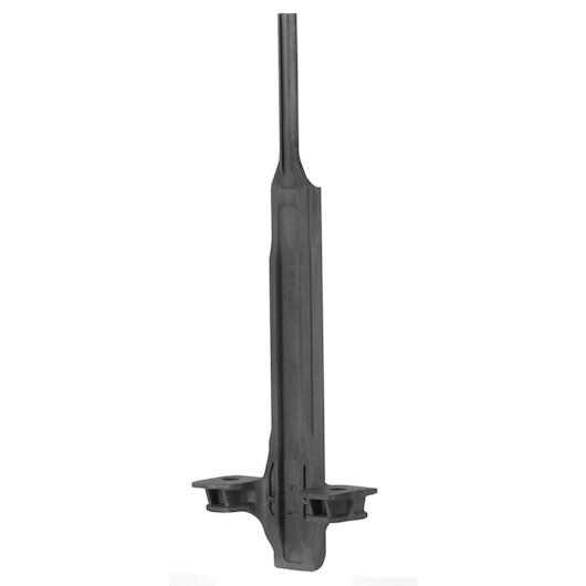 Black DEWALT DCN9301 plastic component with a long, narrow shaft and two mounting points at the base.