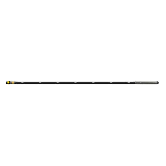A long, black DEWALT extension pole with connector and grip for photography or tool use, shown on a white background.