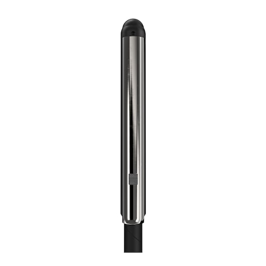 Metal cylindrical photography accessory with a black cap, shown upright against a white background.