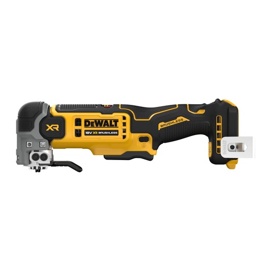 DEWALT DCS359N-XJ 18V XR brushless photography tool shown in yellow and black side view.