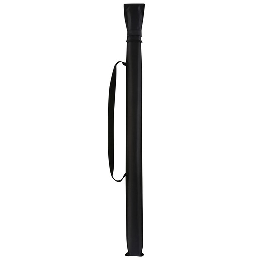 Black carrying case with strap, designed for transporting photography tripod or similar long equipment.