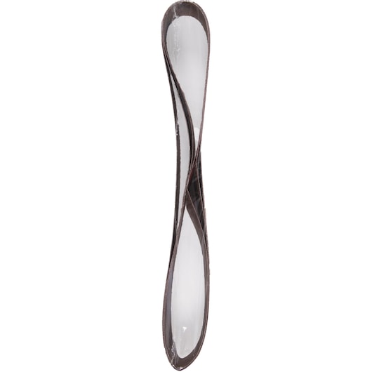 A single brown sanding belt looped with a smooth inner surface, shown against a white background.