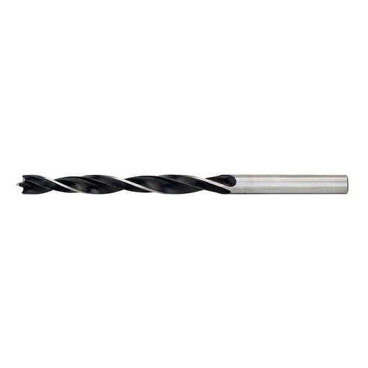 A single DEWALT DT4506 wood drill bit with a silver shank and black twist design, isolated on a white background.