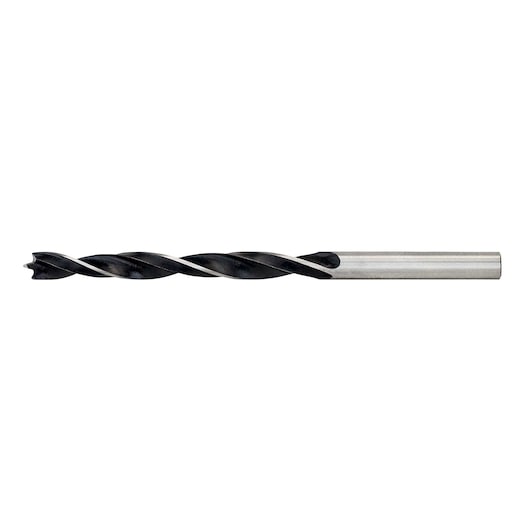 A DEWALT DT4507 wood drill bit with a metal shank and twisted design for precision drilling.