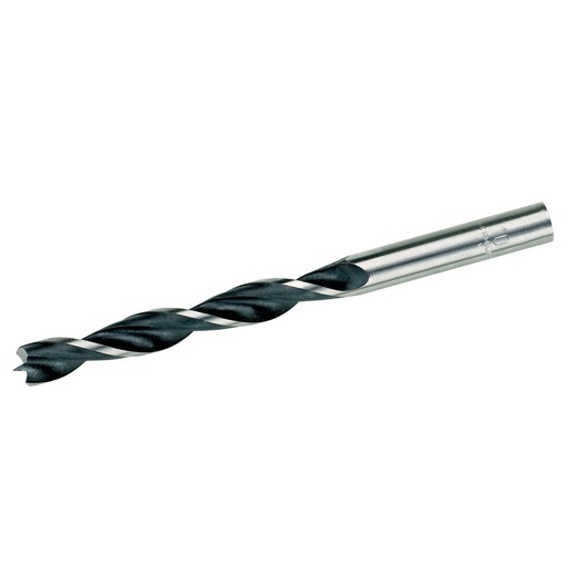 A DEWALT DT4510 twist drill bit with a silver shank and black fluted cutting section, used for drilling holes in wood or metal.