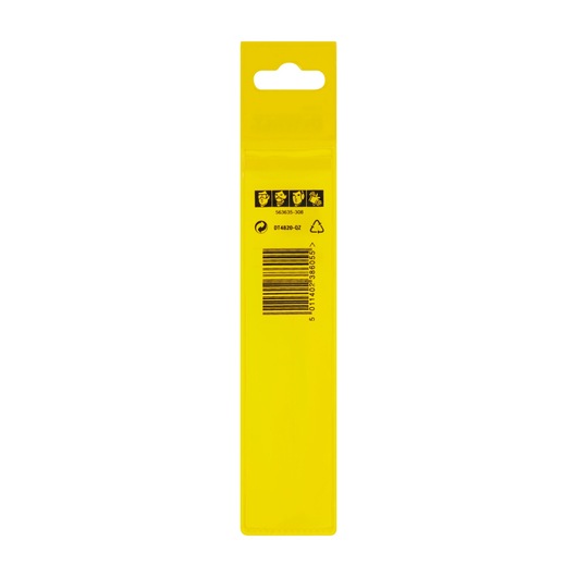 Back view of DEWALT DT4820 yellow packaging with barcode and safety icons visible.