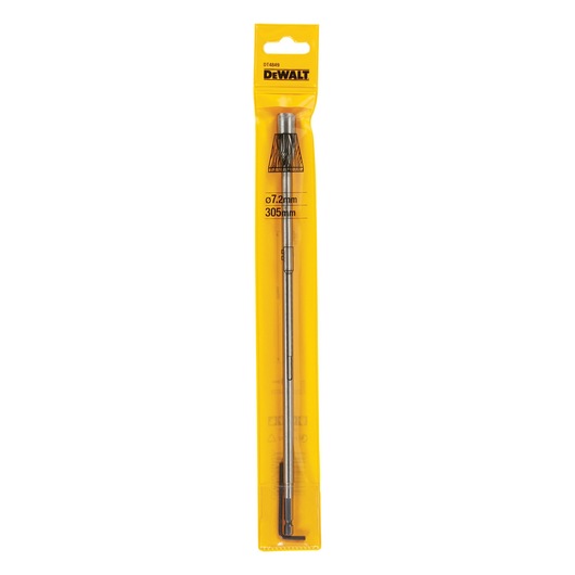 DEWALT DT4849 drill bit in yellow packaging, size 7.2mm by 305mm, displayed vertically.