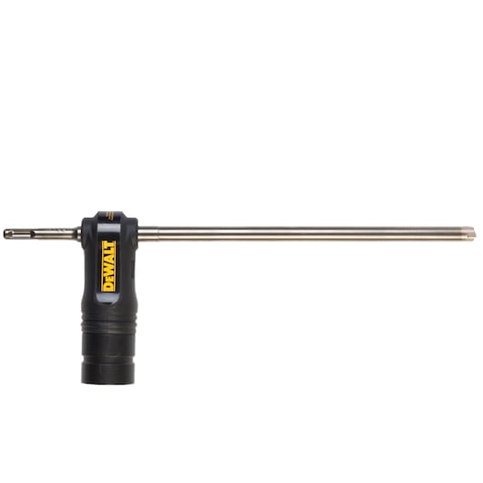 A DEWALT DT60341 drill attachment with a black handle and a long metal shaft, designed for use with power tools.