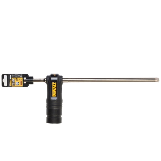 DEWALT DT60341 long drill bit with black handle and label, shown on white background.