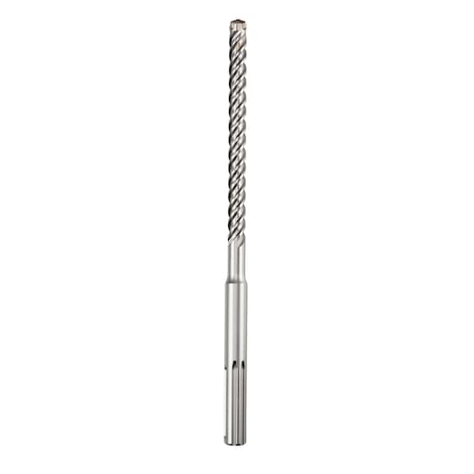 A single Dewalt SDS drill bit with a spiral flute design, shown vertically on a white background.
