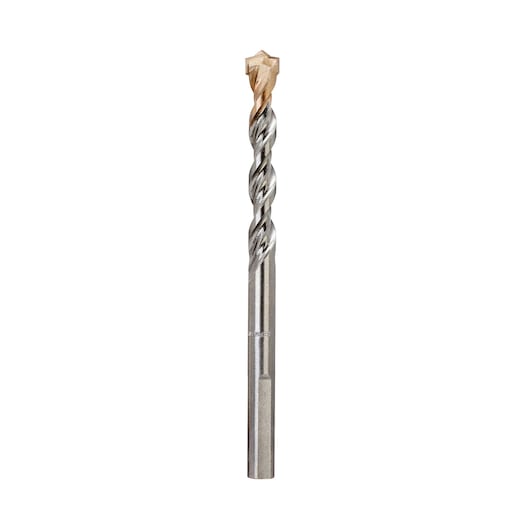 Single DEWALT DT6688 masonry drill bit with silver shaft and carbide tip, shown upright on white background.