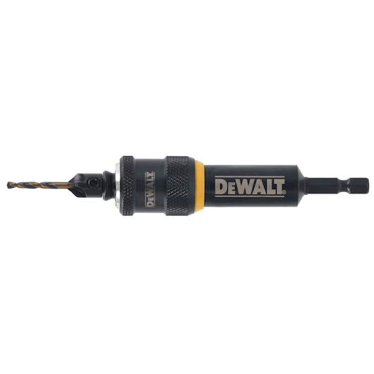 DEWALT DT70787 drill bit with hex shank and quick-change holder, designed for efficient drilling.