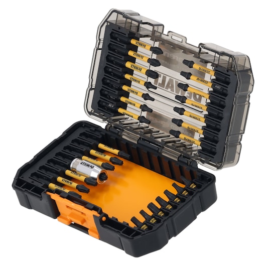 DEWALT x McLaren F1 Team Special Edition  29 Piece Small Tough Case open case