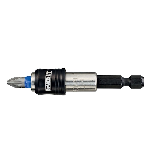DEWALT DT7969 magnetic bit holder for screwdriver drills, featuring a metal and black plastic design.
