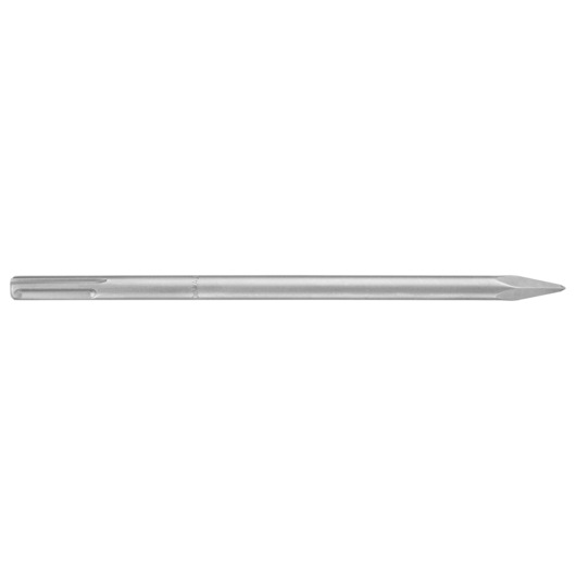 A DEWALT pointed chisel bit, model DT9000, designed for use with rotary hammer drills. The bit is made of metal and features a pointed tip for chiseling and breaking hard materials.
