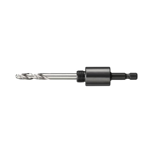 DEWALT DT90362 drill bit with hex shank and cylindrical body for power tools on white background.