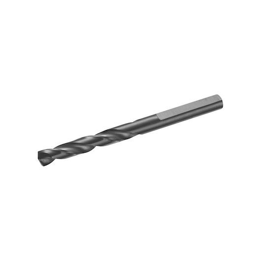 A DEWALT metal twist drill bit, shown isolated on a white background.