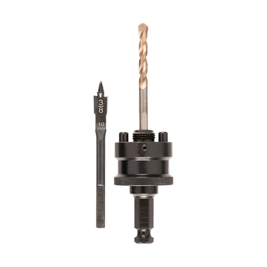 DEWALT DT90429 drill bit and arbor set shown against a white background.