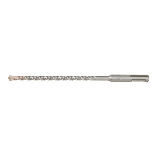 A DEWALT SDS-plus masonry drill bit with a spiral flute and carbide tip, photographed on a white background.