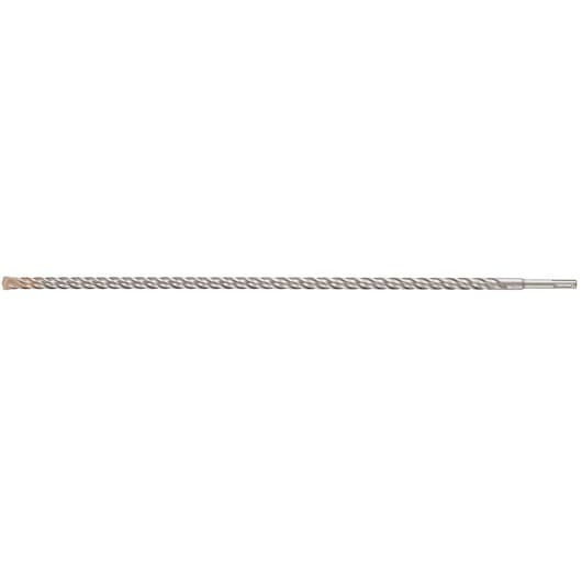 A long DEWALT SDS-plus masonry drill bit with a spiral groove and carbide tip, designed for use with rotary hammer drills.