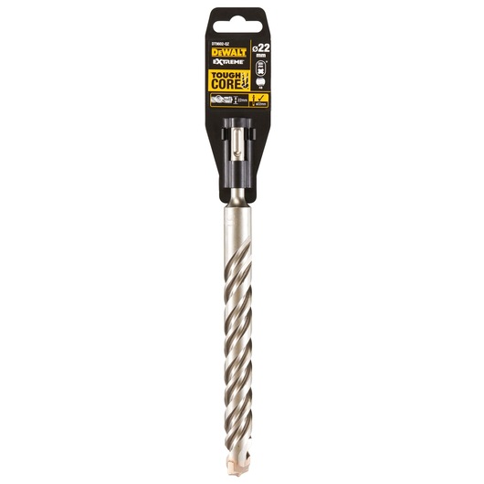 DEWALT Extreme Tough Core drill bit, SDS Plus, 22 mm diameter, in retail packaging.
