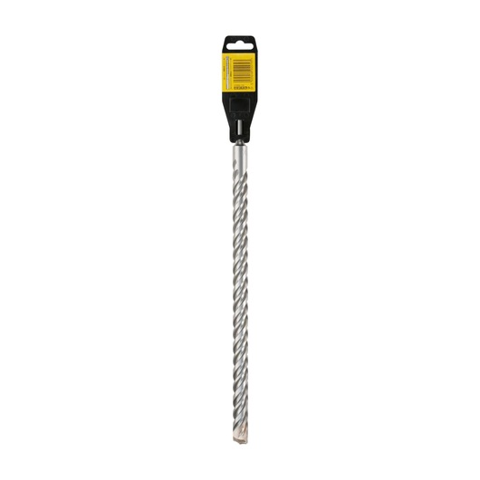 A single DEWALT DT9604 spiral masonry drill bit with a yellow and black label on the packaging, shown vertically against a white background.