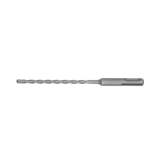 Single metal SDS drill bit with spiral design, suitable for masonry and concrete drilling, on white background.