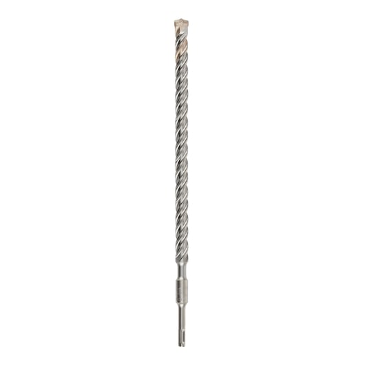 A DEWALT SDS-plus masonry drill bit with a twisted shaft, designed for drilling into concrete and stone.