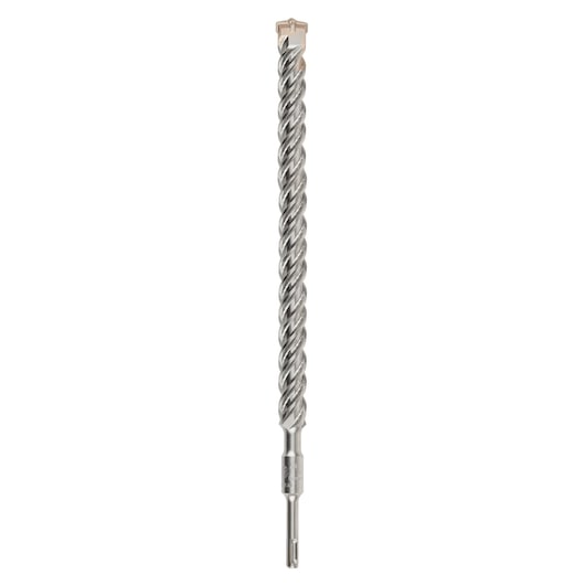 A single DEWALT SDS-plus masonry drill bit with a spiral design, shown vertically on a white background.