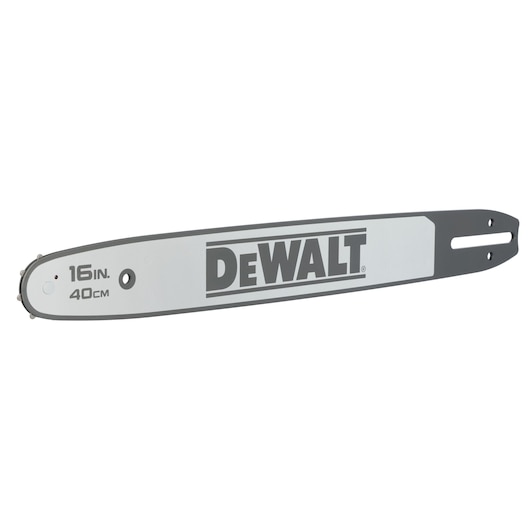 DEWALT 16 inch (40 cm) chainsaw bar, gray color, suitable for chainsaws, product SKU DZO6440.