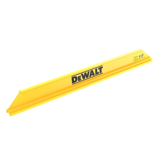 Yellow DEWALT photographic accessory with DEWALT logo, long and rectangular, used for photography setups.