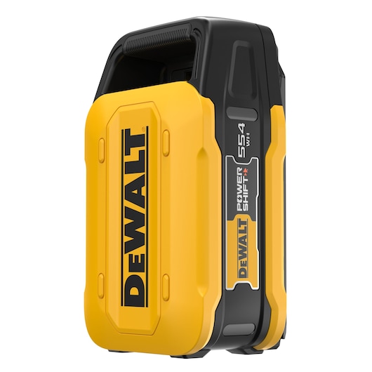 Powershift 554WH battery stands upright, 3/4 view