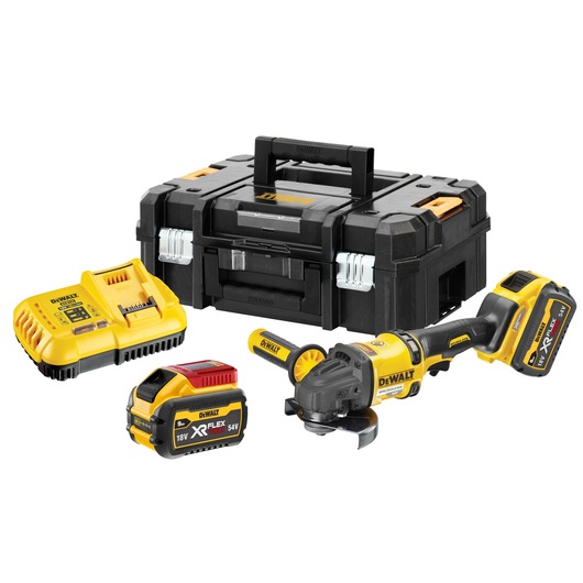 Uhlová brúska 54 V XR FLEXVOLT 125 mm – 2 X 9 Ah