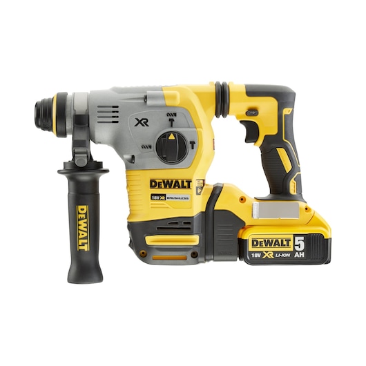 Bezuhlíkové vŕtacie kladivo 18 V XR 26 mm SDS-Plus – 2 x 5 Ah